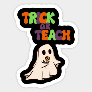 Halloween Teacher Trick or Teach Sticker